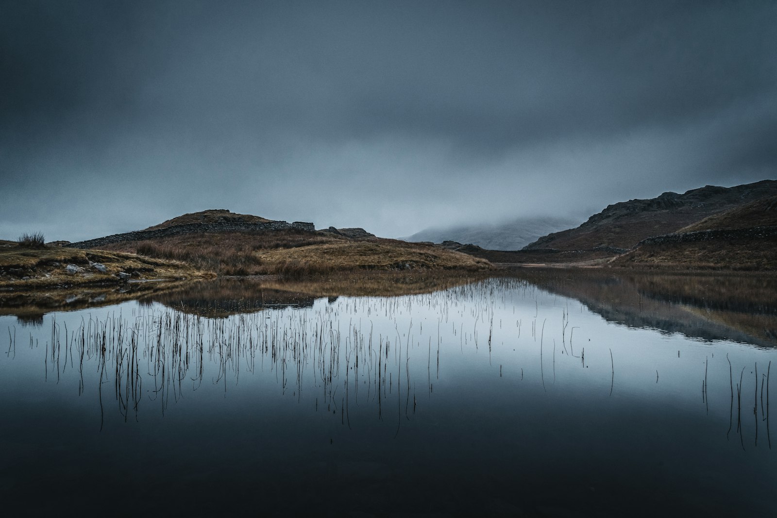 Photo of a Lake District tarn above Ambleside, Cumbria.