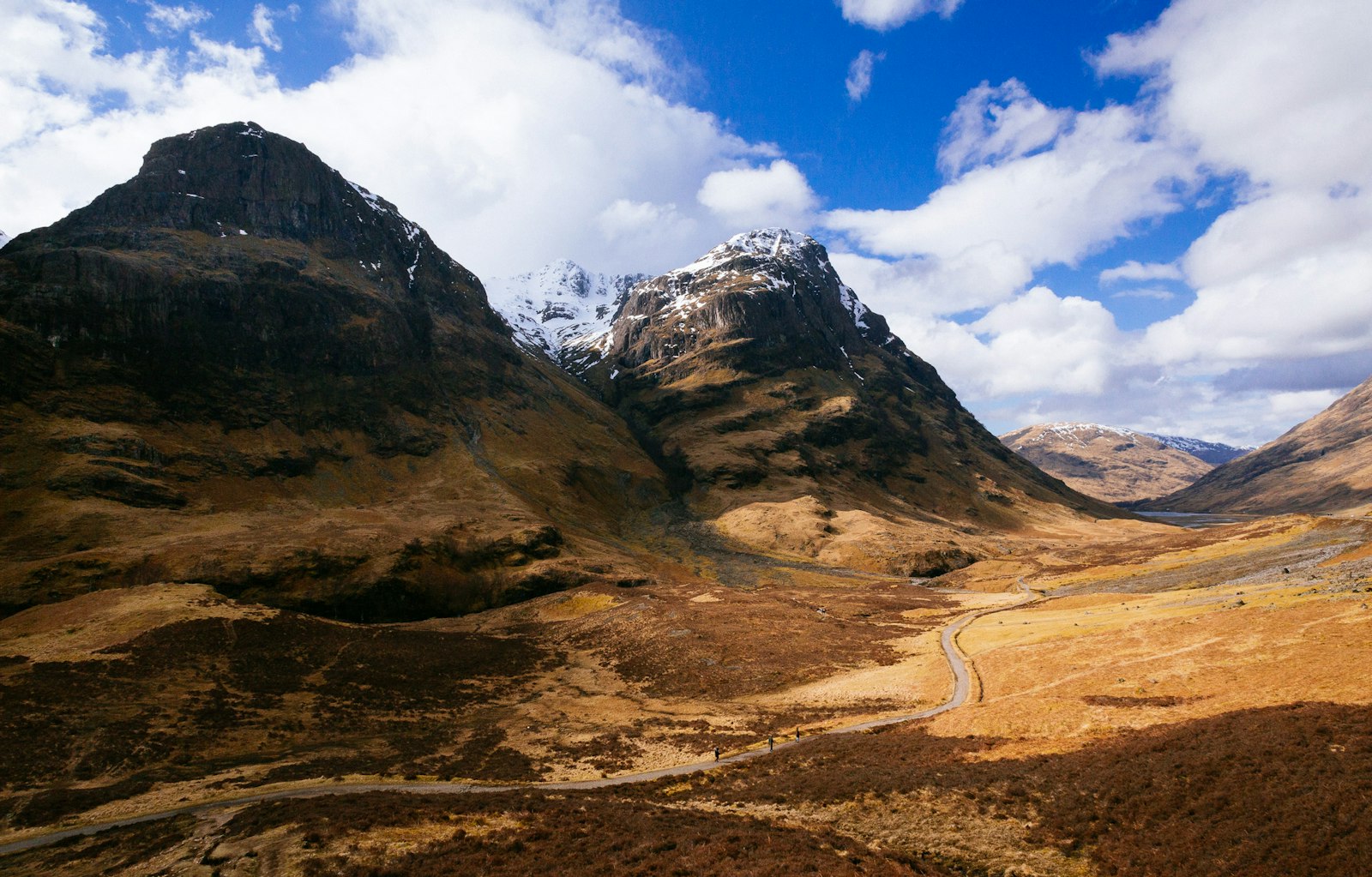 Photo of Glen Coe in the Scottish Highlands.