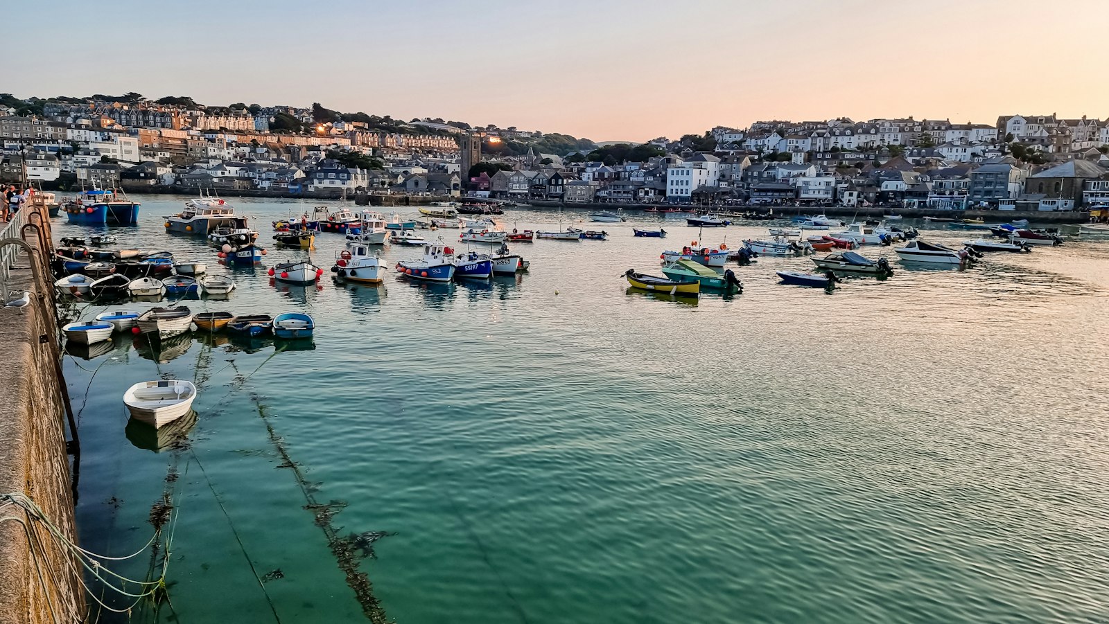 Photo of Fishing boats in St Ives harbour, Cornwall.